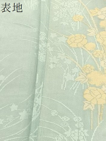平和屋着物＊夏物　小紋　草花紋紗　西武百貨店扱い　正絹　逸品　BAAY4495hv