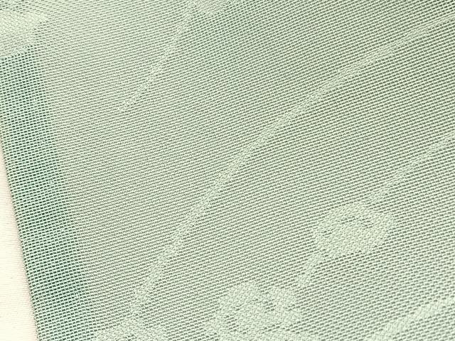 平和屋着物＊夏物　小紋　草花紋紗　西武百貨店扱い　正絹　逸品　BAAY4495hv