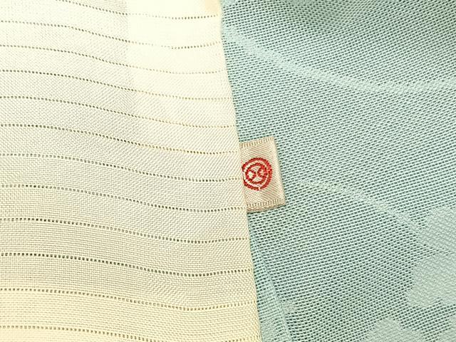 平和屋着物＊夏物　小紋　草花紋紗　西武百貨店扱い　正絹　逸品　BAAY4495hv