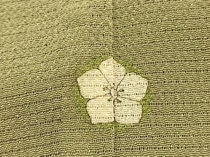 平和屋着物＊本加賀友禅作家　成竹登茂男監修　夏物　色無地　絽縮緬　根岸色　正絹　逸品　BAAY4500hv