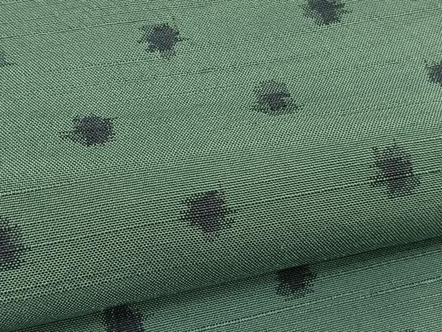 平和屋着物▽上質な紬　単衣　あられ文様　正絹　逸品　BAAY4507hv