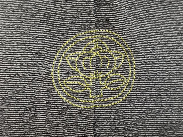 平和屋着物▽訪問着　単衣　総刺繍　竜田川花文　金糸　正絹　逸品　BAAY4508hv