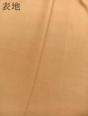 平和屋着物▽上質な紬　単衣　狐色　正絹　逸品　BAAY4510hv