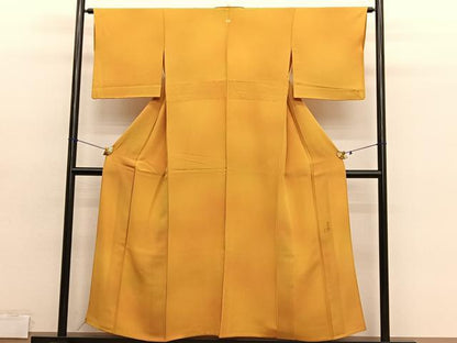 平和屋着物▽上質な小紋　単衣　作家物　霞文　暈し染め　正絹　逸品　BAAY4514hv