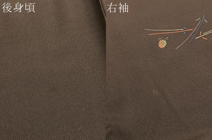 平和屋着物▽小紋　単衣 こぼれ松葉　洗える着物　BAAY4524hv
