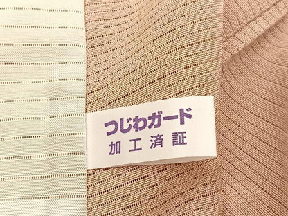 平和屋着物＊夏物　小紋　絽縮緬　花丸文　蛍暈し　正絹　逸品　BAAY4528hv