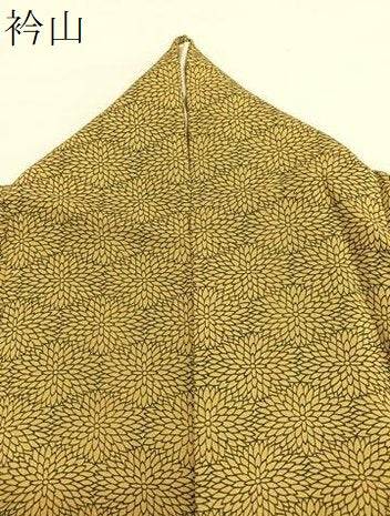 平和屋着物▽上質な小紋　単衣　菊尽くし　正絹　逸品　BAAY4531hv