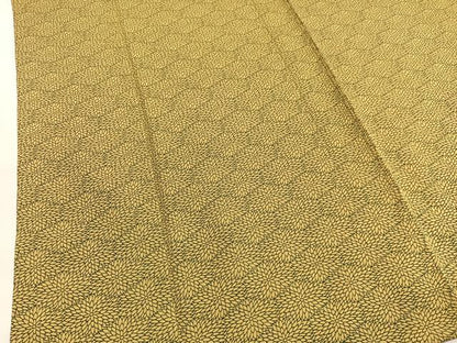 平和屋着物▽上質な小紋　単衣　菊尽くし　正絹　逸品　BAAY4531hv