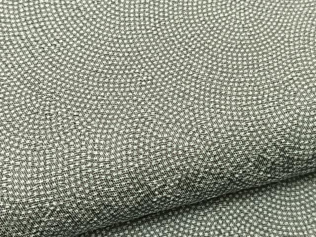 平和屋着物▽江戸小紋　単衣　作家物　鮫小紋柄　まるやま扱い　正絹　逸品　未使用　BAAY4538hv