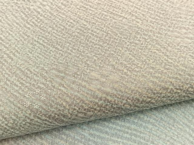 平和屋着物▽上質な小紋　単衣　流水花文　暈し染め　正絹　逸品　未使用　BAAY4546hv