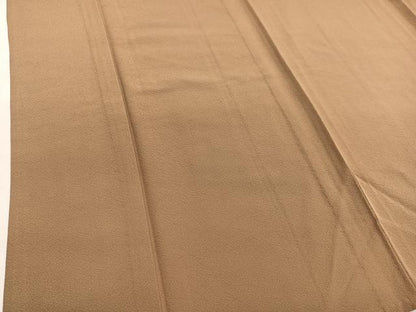 平和屋着物▽上質な色無地　単衣　芝翫茶色　正絹　逸品　BAAY4550hv