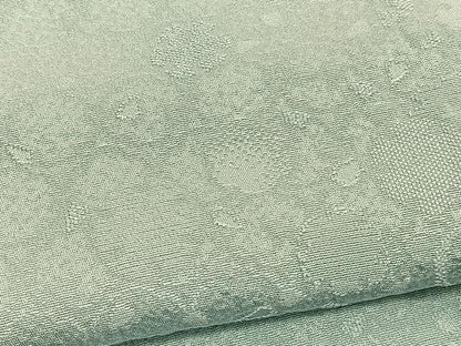 平和屋着物▽上質な色無地　単衣　雪輪地紋　裏葉柳色　正絹　逸品　BAAY4554hv