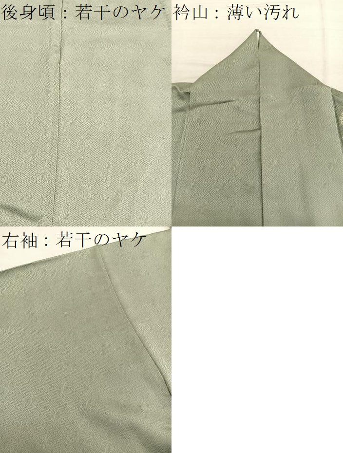 平和屋着物■訪問着　絞り　刺繍　籬花文　金彩　正絹　逸品　BAAY4568hv