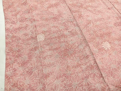 平和屋着物■上質な小紋　絞り　草花文　暈し染め　正絹　逸品　BAAY4572hv