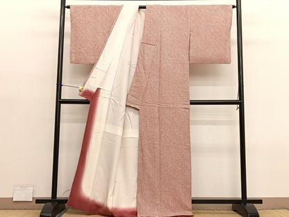 平和屋着物■大変加工の良い総絞り小紋　正絹　逸品　BAAY4578hv