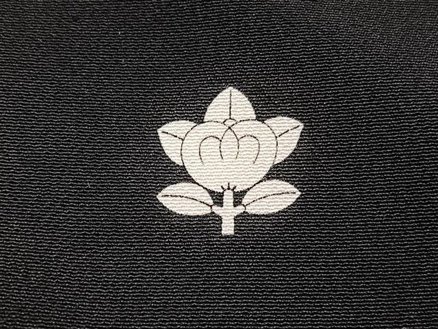 平和屋着物■豪華黒留袖　扇面花文　金彩　正絹　逸品　BAAY4579hv