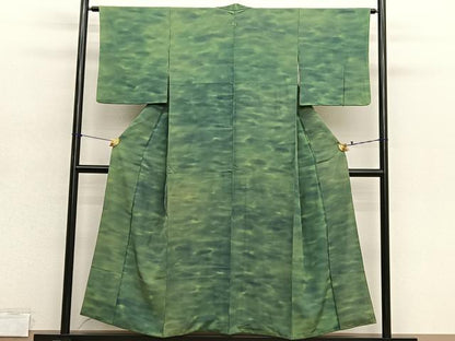 平和屋着物■虹色創家　本郷大田子　小紋　霞文　暈し染め　正絹　逸品　BAAY4583hv