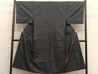 平和屋着物■男性　本場大島紬　亀甲柄　総詰め　正絹　逸品　BAAY4585hv
