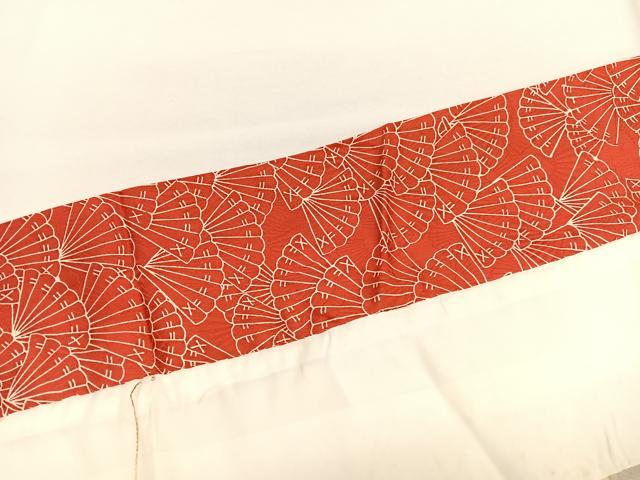 平和屋着物■豪華振袖　雲取り扇面文　金彩　扇面金通し地　正絹　逸品　BAAY4586hv