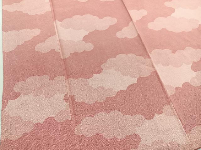 平和屋着物■上質な小紋　瑞雲　正絹　逸品　未使用　BAAY4588hv
