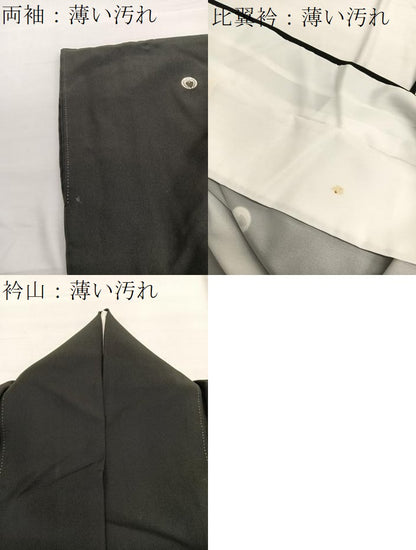 平和屋着物■豪華黒留袖　御所車花文　金彩　正絹　逸品　BAAY4609hv