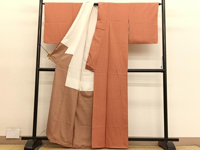 平和屋着物■上質な小紋　舞蝶文　正絹　逸品　未使用　BAAY4611hv