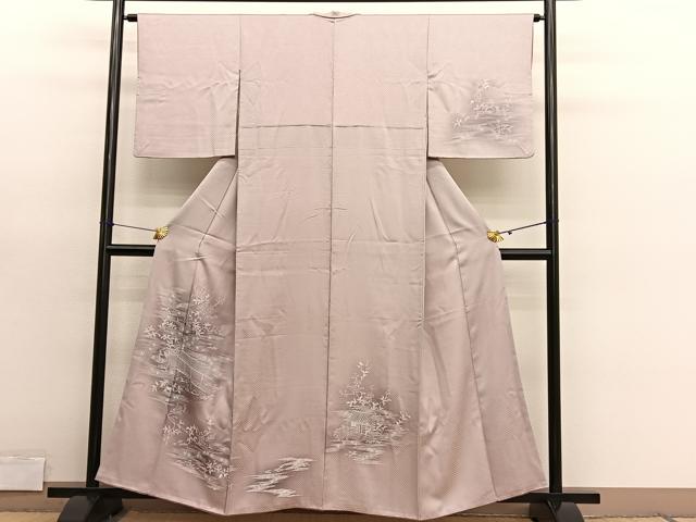 平和屋着物■訪問着　風景文　暈し染め　やまと誂製　正絹　逸品　BAAY4619hv