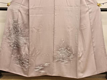 平和屋着物■訪問着　風景文　暈し染め　やまと誂製　正絹　逸品　BAAY4619hv