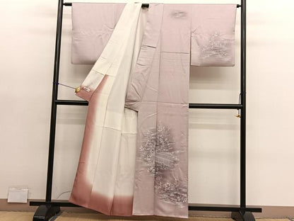 平和屋着物■訪問着　風景文　暈し染め　やまと誂製　正絹　逸品　BAAY4619hv