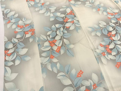 平和屋着物■上質な小紋　枝花文　暈し染め　正絹　逸品　BAAY4625hv