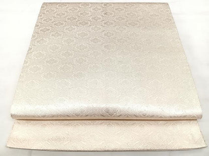 平和屋着物◎両面　全通柄袋帯　花菱文　金糸　正絹　逸品　BAAY5013qw