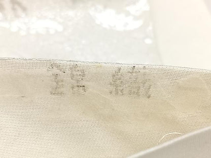 平和屋着物◎六通柄袋帯　純銀箔　錦織　花菱文　正絹　逸品　BAAY5035qw