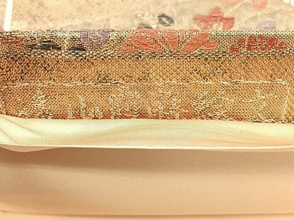 平和屋着物◎六通柄袋帯　遠山霞蒔絵文　彩箔　金糸　正絹　逸品　BAAY5053qw