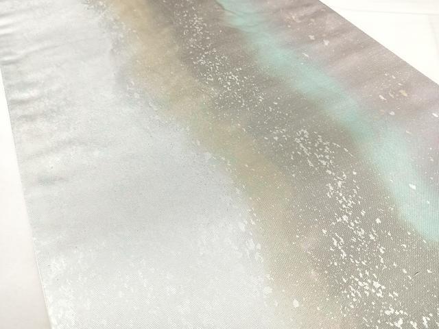 平和屋着物◎六通柄袋帯　京染と織　丸文　引箔　正絹　逸品　BAAY5071qw