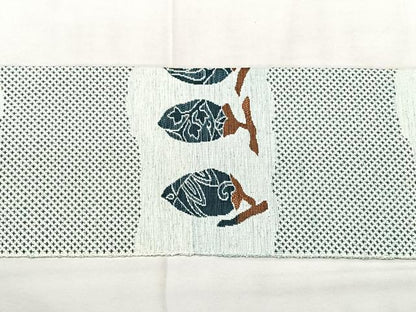 平和屋着物◎八寸名古屋帯　紬地　成り物　正絹　逸品　BAAY5093qw
