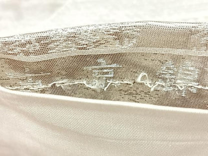 平和屋着物◎六通柄袋帯　古京錦　二重引箔　風景文　金銀糸　正絹　逸品　BAAY5169qw