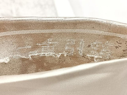 平和屋着物◎六通柄袋帯　古京錦　二重引箔　風景文　金銀糸　正絹　逸品　BAAY5169qw