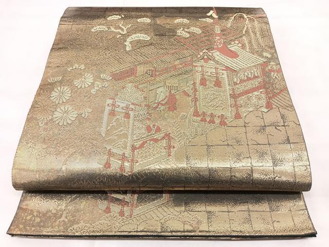 平和屋着物◎西陣　六通柄袋帯　祇園祭　金糸　引箔　正絹　逸品　BAAY5170qw