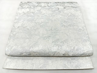 平和屋着物◎六通柄袋帯　感謝の心　一粒万倍　プラチナ箔　正絹　逸品　BAAY5191qw