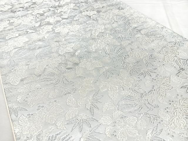 平和屋着物◎六通柄袋帯　感謝の心　一粒万倍　プラチナ箔　正絹　逸品　BAAY5191qw