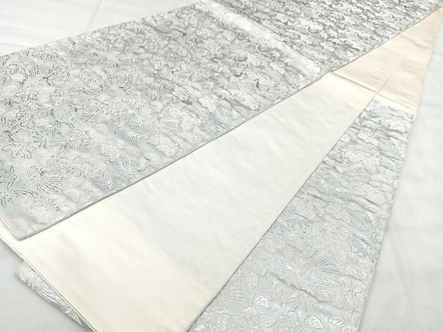 平和屋着物◎六通柄袋帯　感謝の心　一粒万倍　プラチナ箔　正絹　逸品　BAAY5191qw