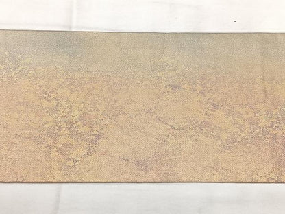 平和屋着物◎九寸名古屋帯　霞文　引箔　正絹　逸品　BAAY5196qw