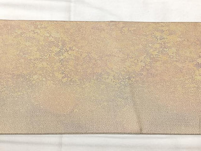 平和屋着物◎九寸名古屋帯　霞文　引箔　正絹　逸品　BAAY5196qw
