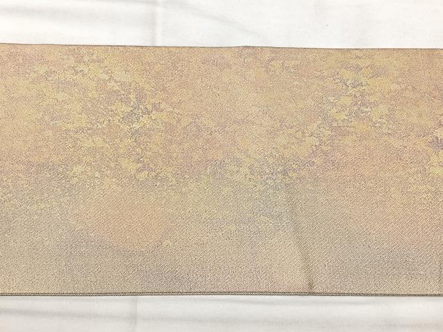 平和屋着物◎九寸名古屋帯　霞文　引箔　正絹　逸品　BAAY5196qw
