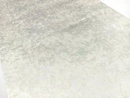 平和屋着物◎六通柄袋帯　うるし　霞文　引箔　正絹　逸品　BAAY5198qw