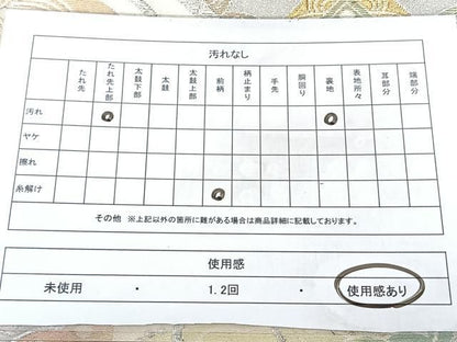 平和屋着物◎六通柄袋帯　正倉院花文　金銀糸　正絹　逸品　BAAY5247qw