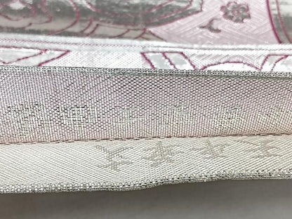 平和屋着物◎本佐賀錦　両面　全通柄袋帯　蜀甲天平華文　銀糸　正絹　逸品　BAAY5273qw