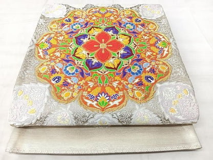 平和屋着物◎六通柄袋帯　唐織　カシミヤ大華文　金銀糸　正絹　逸品　BAAY5281qw