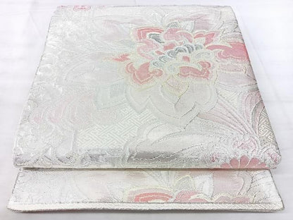 平和屋着物◎佐賀錦　六通柄袋帯　御殿上唐花　金銀糸　正絹　逸品　BAAY5283qw
