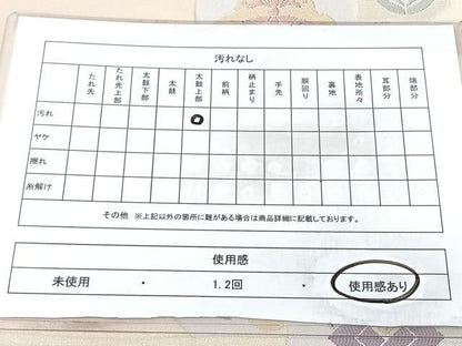 平和屋着物◎六通柄　京袋帯　吉祥文　BAAY5307qw